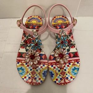 Dolce & Gabbana Flower Jelly Sandals